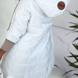 Damska Płaszcz Z Kapturem | Swobodny Zimowa