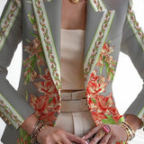 Damska Marynarka w kwiaty | Nieformalne