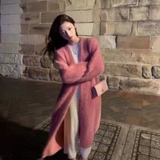 Damska Długi Sweter Kardigan | Ponadgabarytowy