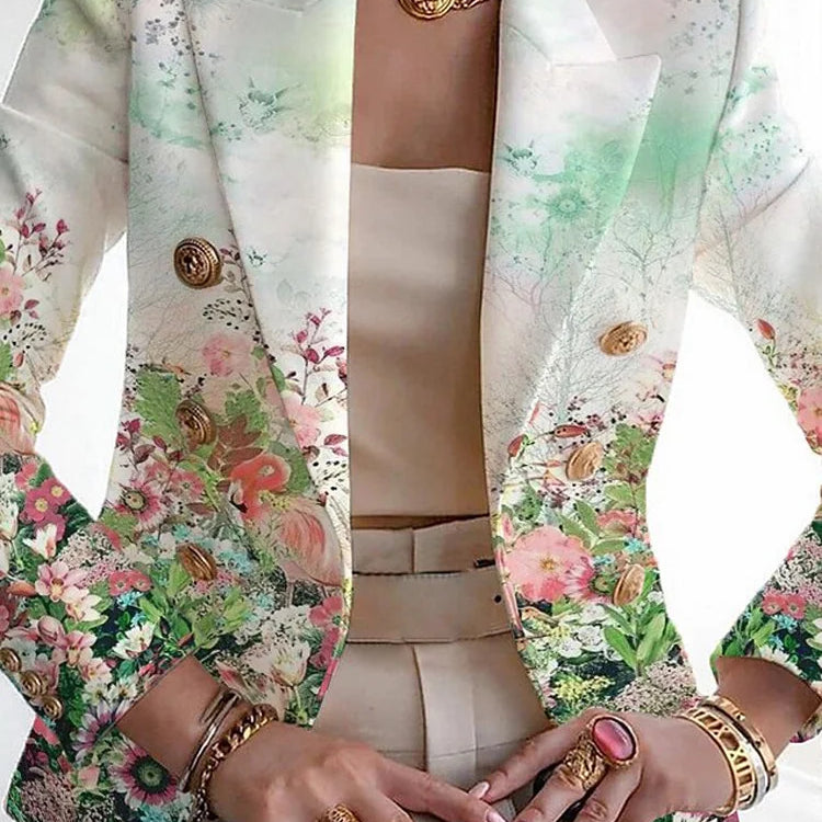 Damska Marynarka w kwiaty | Nieformalne