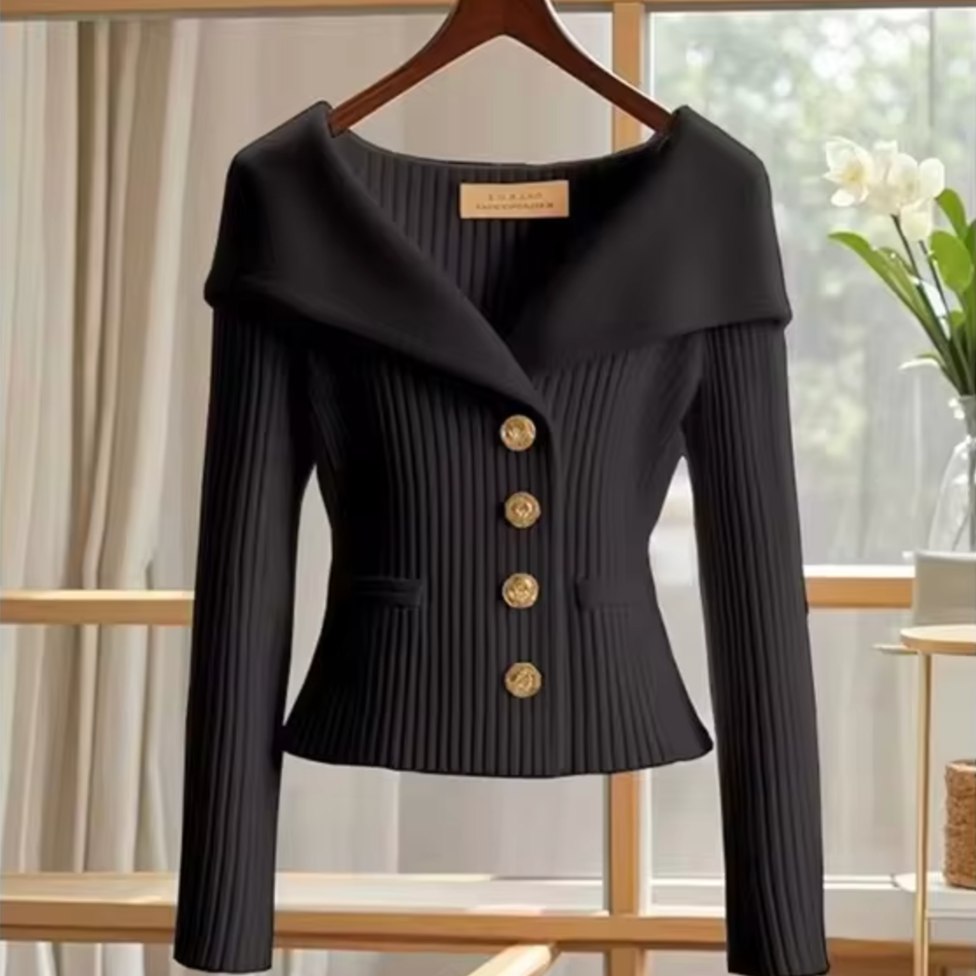 Dopasowany Kardigan Damska z Guzikami | Na Ramiączkach