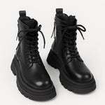 Botki Damskie – Stylowe Sznurowane na Zimowe Dni 0