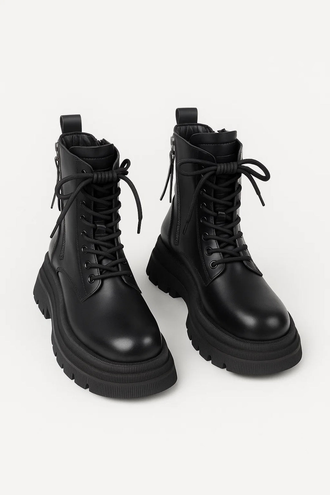 Botki Damskie – Stylowe Sznurowane na Zimowe Dni 0