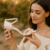 Buty Taneczne Damskie – Elegancka Satyna z Kryształami, Komfort na Parkiecie 4