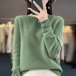 Damski Kaszmirowy Sweter – Klasyczny Krój, Elegancki i Wygodny 1