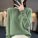 Damski Kaszmirowy Sweter – Klasyczny Krój, Elegancki i Wygodny 12