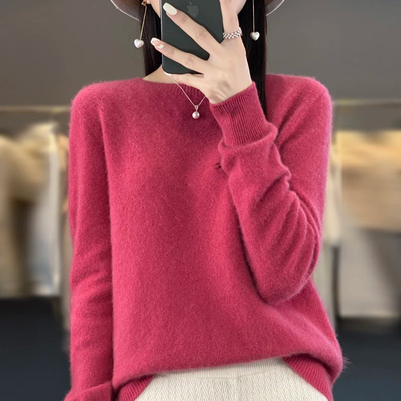 Damski Kaszmirowy Sweter – Klasyczny Krój, Elegancki i Wygodny 13
