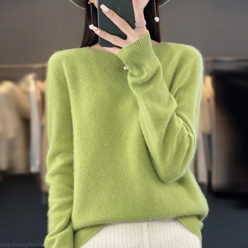 Damski Kaszmirowy Sweter – Klasyczny Krój, Elegancki i Wygodny 2