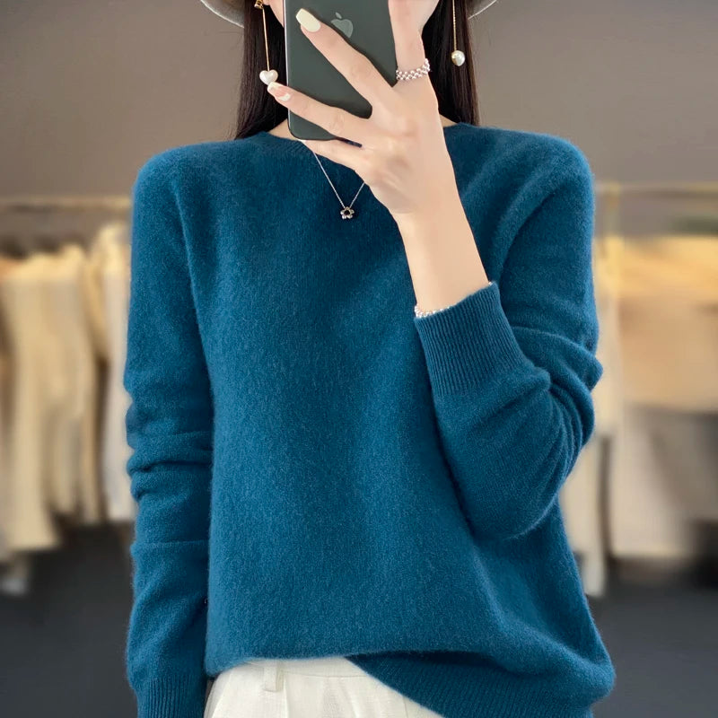 Damski Kaszmirowy Sweter – Klasyczny Krój, Elegancki i Wygodny 7