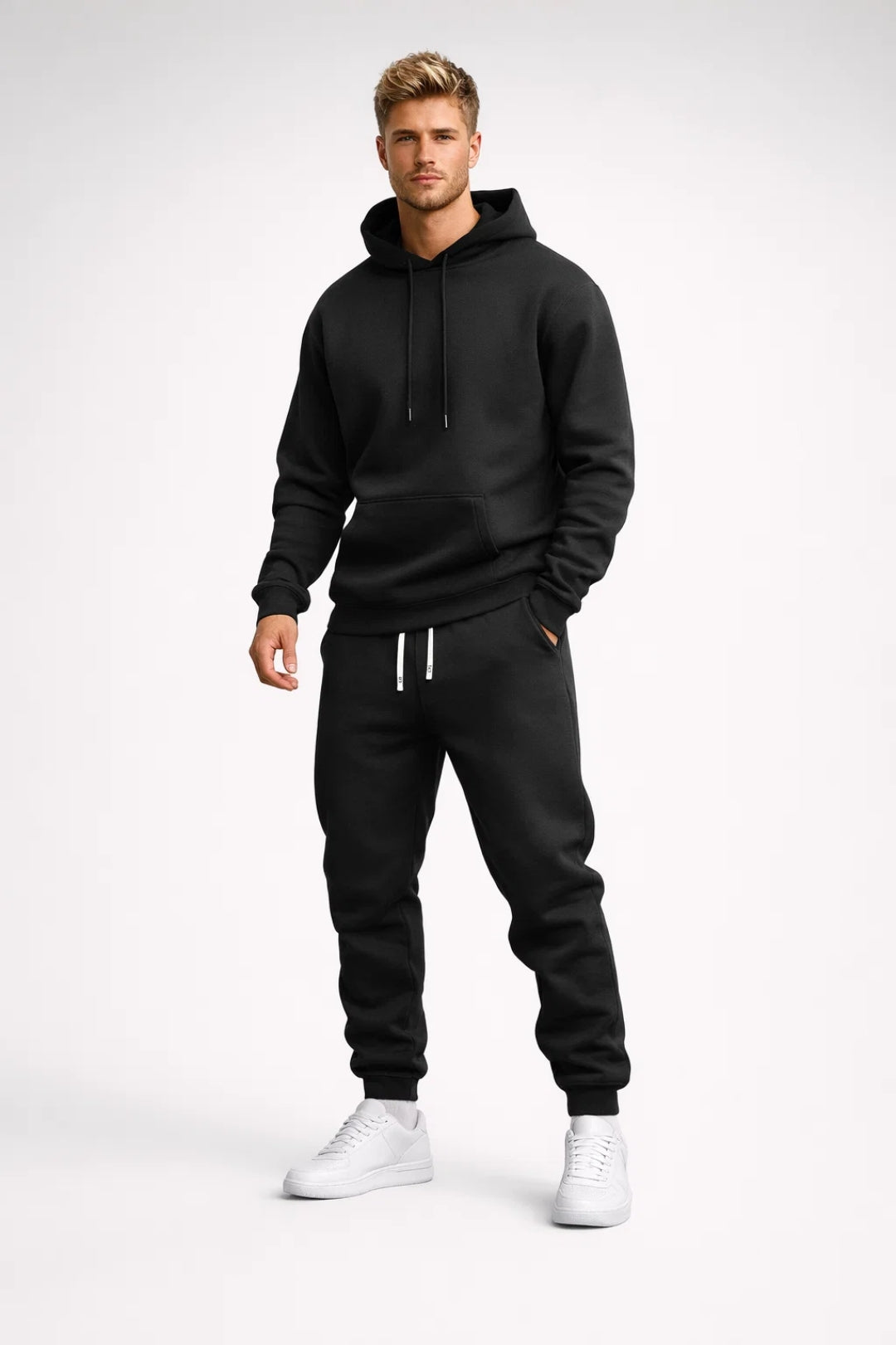 Dres Męski Komplet – Wygodny Z Kapturem na Co Dzień 1