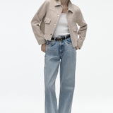 Ecru Kurtka dla Kobiet – Stylowy Design i Wygoda 0