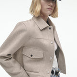 Ecru Kurtka dla Kobiet – Stylowy Design i Wygoda 1