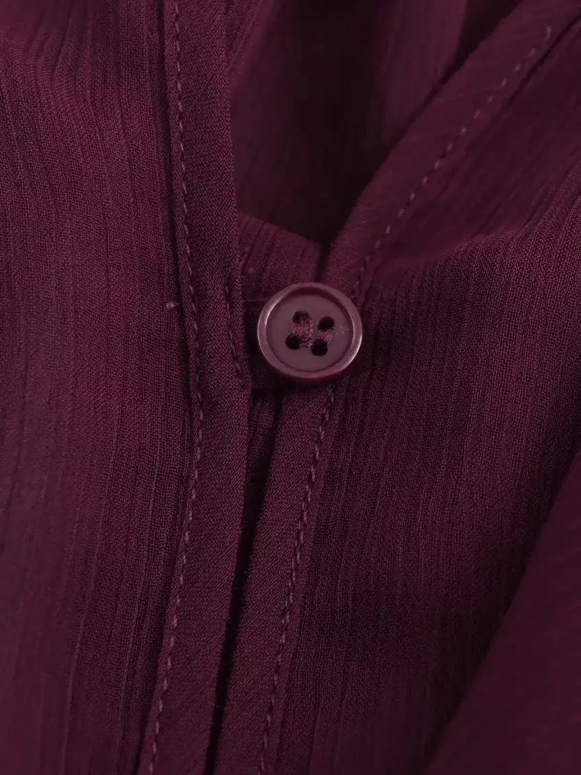 Elegancka Bluzka Damska z Długim Rękawem – Stylowy Warstwowy Design na Każdą Okazję 3