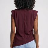 Elegancki Top Damski – Drapowanie i Asymetryczny Dół na Każdą Okazję 2