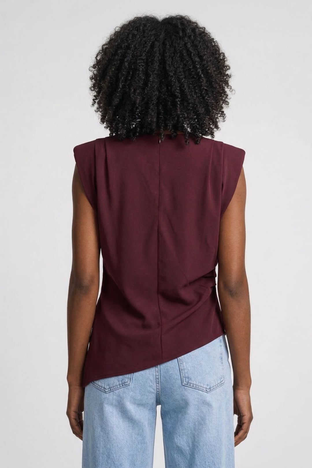 Elegancki Top Damski – Drapowanie i Asymetryczny Dół na Każdą Okazję 2