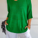 Elegancki Top Damski – Minimalistyczny Krój z Dekoltem V 7