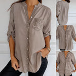 Elegancki Top Damski – Patchworkowy Styl Z Cekinam i Blaskiem 3