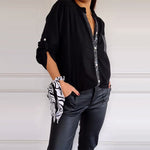 Elegancki Top Damski – Patchworkowy Styl Z Cekinam i Blaskiem 4