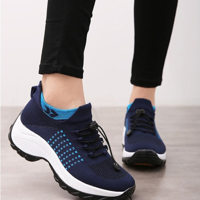 Damska Ortopedyczne Sneakersy | Szerokie Dopasowanie