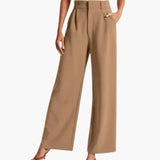 Damska Szerokie Spodnie z Wysokim Stanem | Eleganckie