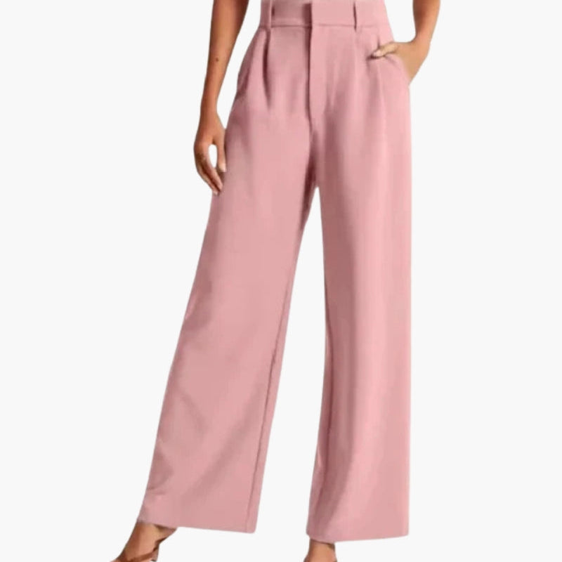 Damska Szerokie Spodnie z Wysokim Stanem | Eleganckie