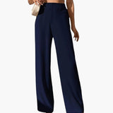 Damska Szerokie Spodnie z Wysokim Stanem | Eleganckie