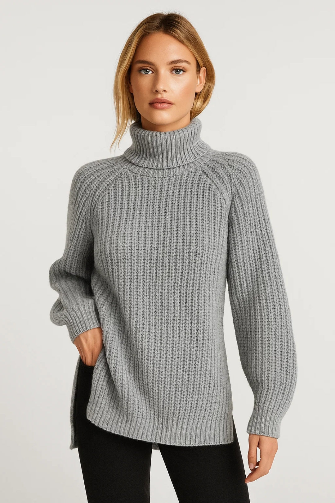 Juno Damski Sweter Oversize – Stylowy Golf na Zimowe Dni 0