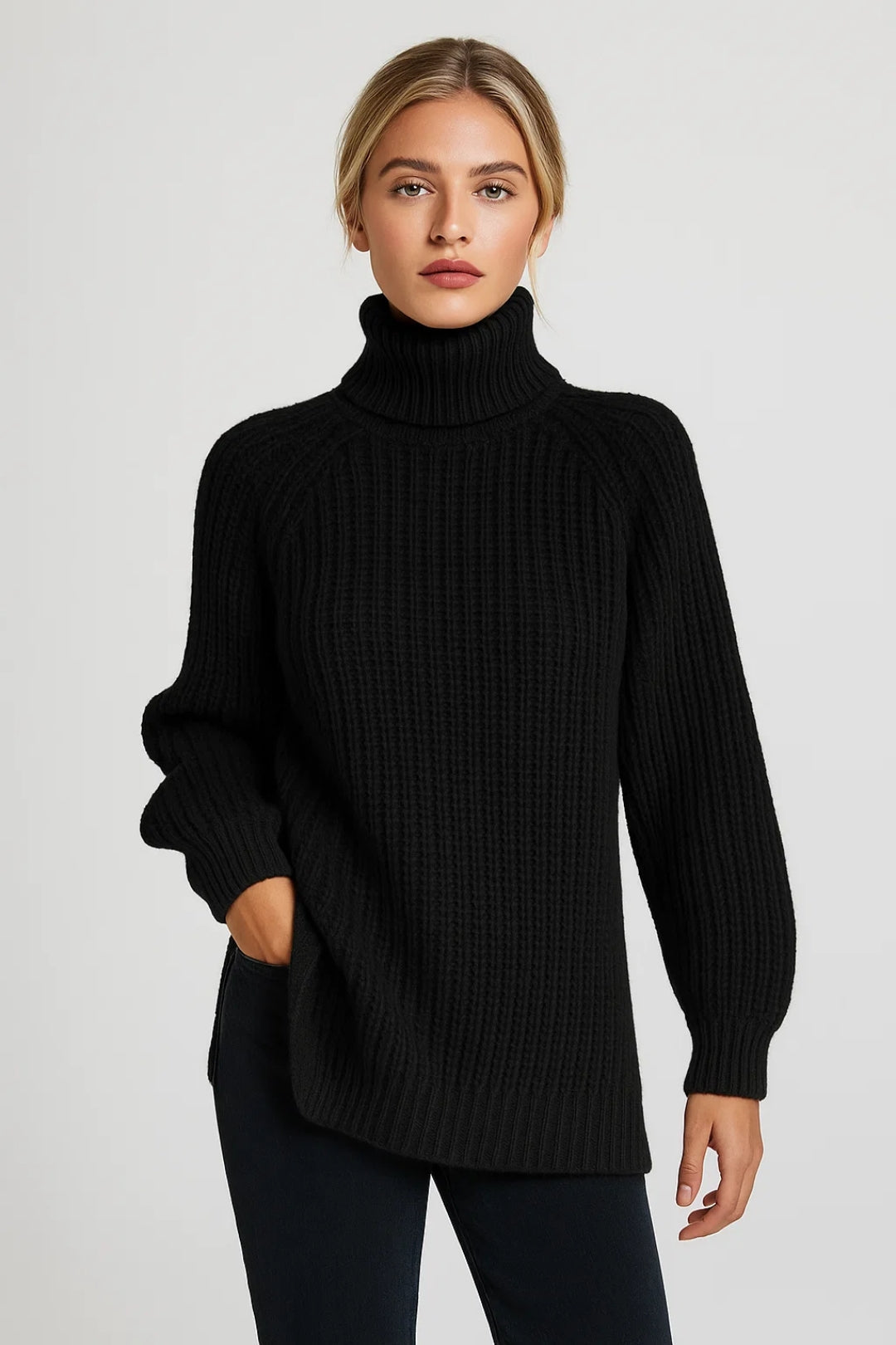 Juno Damski Sweter Oversize – Stylowy Golf na Zimowe Dni 1