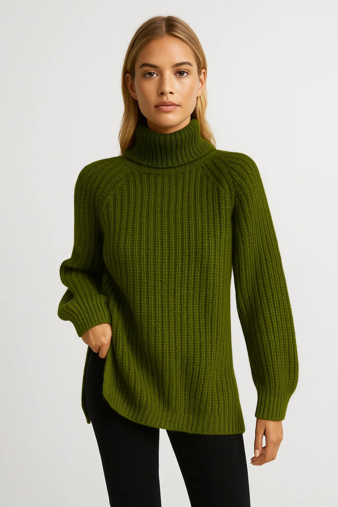 Juno Damski Sweter Oversize – Stylowy Golf na Zimowe Dni 2