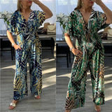 Kobiece Body Letnie – Elegancki Nadruk Liści dla Wygodnych Dni 5
