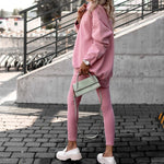Komplet Dresowy Damski – Wygodna Oversize Bluza i Legginsy 5