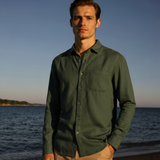 Koszula Lniana Męska – Oddychająca Tkanina na Ciepłe Dni 7