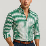 Koszula Męska Slim – Stylowy Design na Wiosnę z Paskami 0