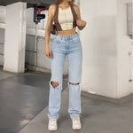 Kreatywne Damskie Jeansy Luźne – Modny Komfort na Co Dzień 3