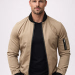Kurtka Męska Bomber – Slim Fit z Kieszenią na Rękawie, Idealna na Co Dzień 2