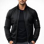 Kurtka Męska Bomber – Slim Fit z Kieszenią na Rękawie, Idealna na Co Dzień 3