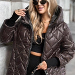 Kurtka Zimowa Damska – Lekka Pikowana Ochrona na Chłodne Dni 7