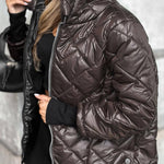 Kurtka Zimowa Damska – Lekka Pikowana Ochrona na Chłodne Dni 8