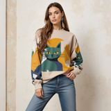 Luna Komfortowy Sweter dla Kota – Elegancki i Ciepły Styl 1