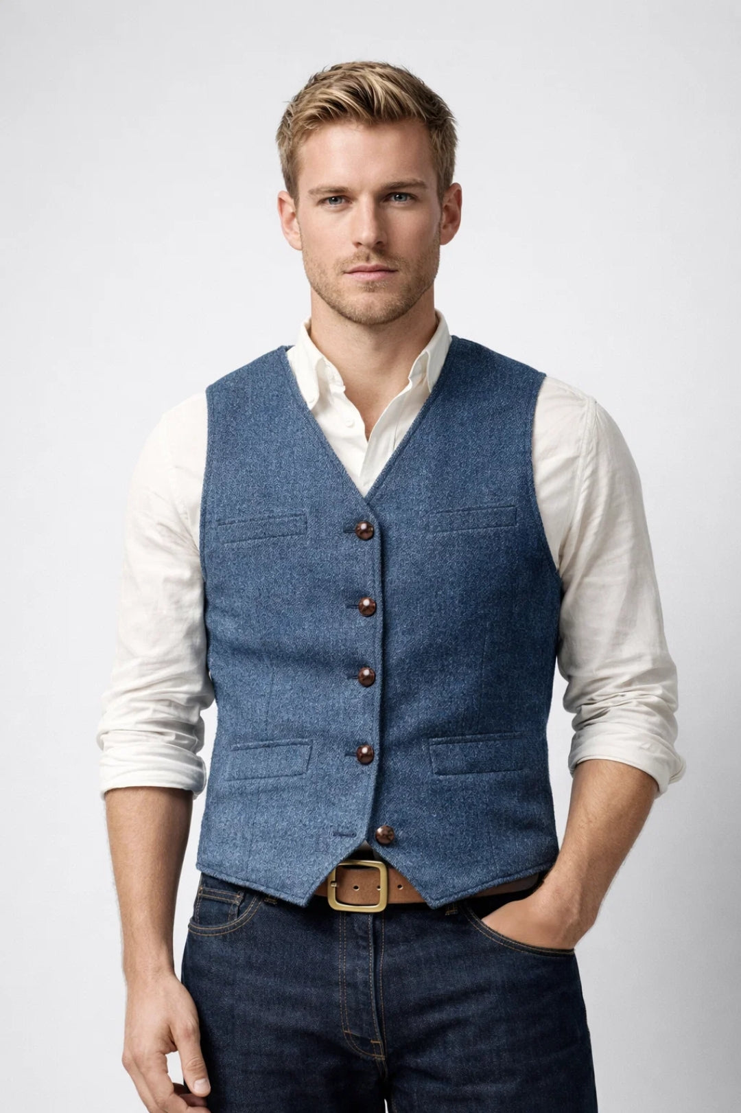 Męska Kamizelka – Elegancki Krój na Każdą Okazję 0