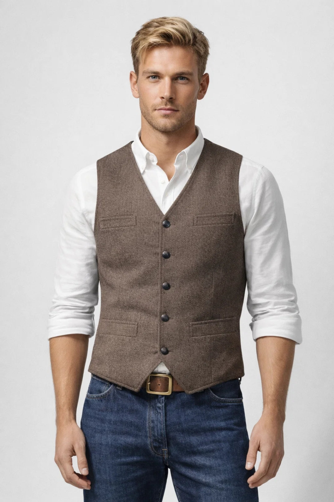 Męska Kamizelka – Elegancki Krój na Każdą Okazję 2