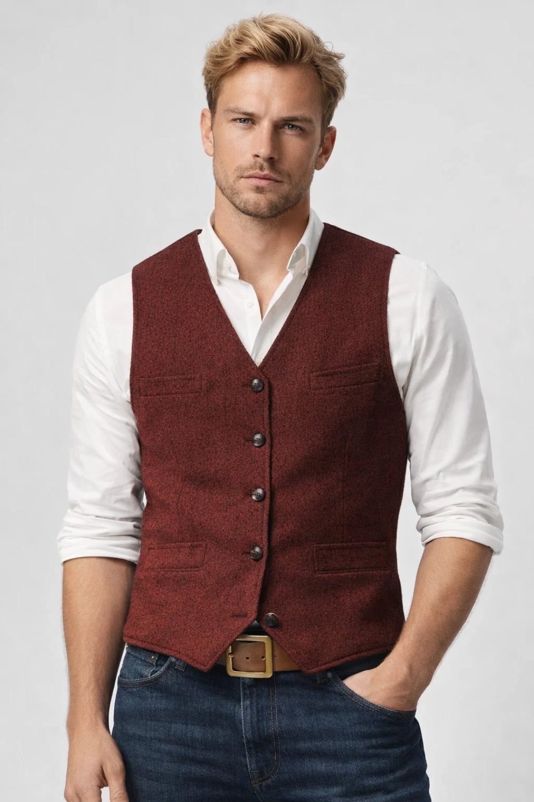 Męska Kamizelka – Elegancki Krój na Każdą Okazję 3