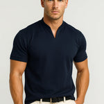 Męska Koszula Casual – Stylowy Rozcięty Kołnierz i Wygodne Dopasowanie 0