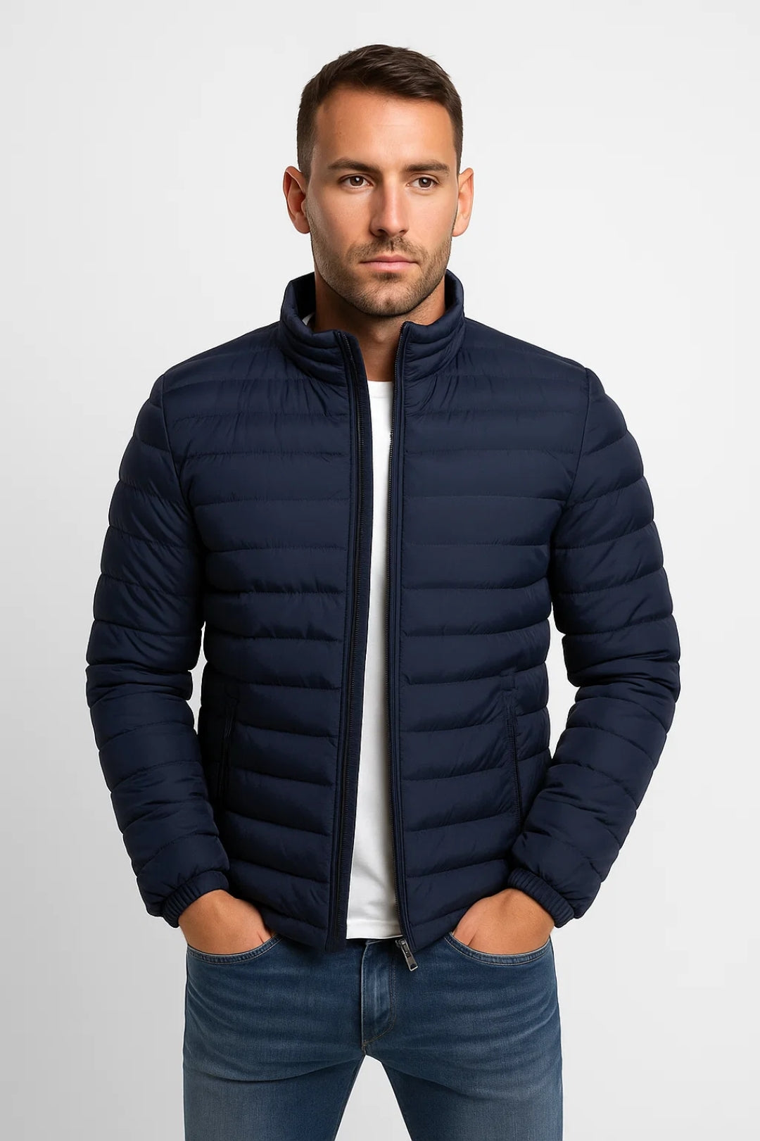 Męska Kurtka Pikowana – Lekka i Wygodna na Jesień 2