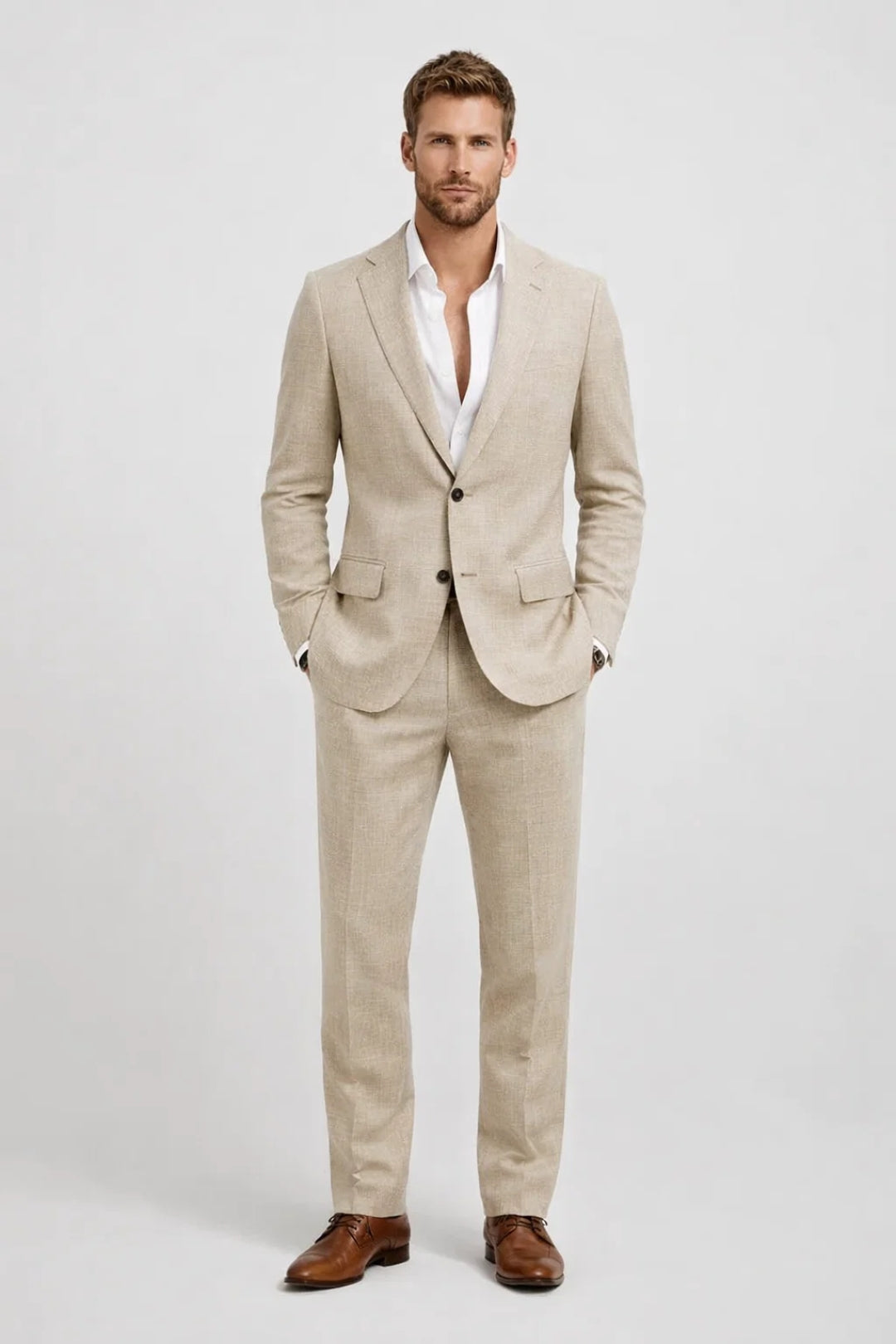 Męski Garnitur Slim Fit – Elegancki Krój na Wyjątkowe Okazje 2