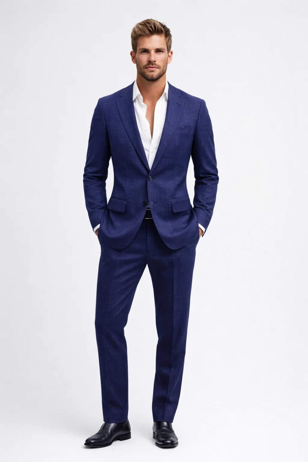 Męski Garnitur Slim Fit – Elegancki Krój na Wyjątkowe Okazje 3