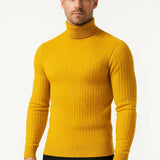 Męski Golf – Elegancki Warkoczowy Splot na Zimowe Dni 2