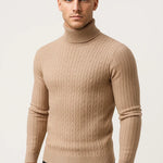 Męski Golf – Elegancki Warkoczowy Splot na Zimowe Dni 3