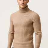 Męski Golf – Elegancki Warkoczowy Splot na Zimowe Dni 3