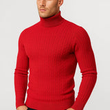 Męski Golf – Elegancki Warkoczowy Splot na Zimowe Dni 4